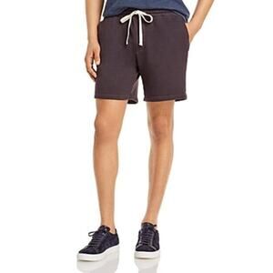 Monrow Drawstring Gym Shorts Black Size L 0639